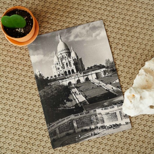 Sacré-Coeur de Montmartre in Parijs Foto Briefkaart