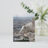 Sacre Coeur Gargoyle 2 Briefkaart (Staand voorkant)