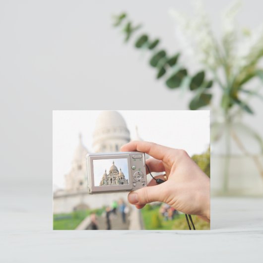 Sacre-Coeur in Parijs Briefkaart (Staand voorkant)