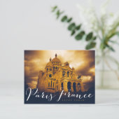 sacré coeur in parijs frankrijk briefkaart (Staand voorkant)