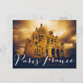 sacré coeur in parijs frankrijk briefkaart (Voorkant / Achterkant)