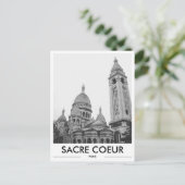 Sacre Coeur Kerk Parijs Foto Briefkaart (Staand voorkant)