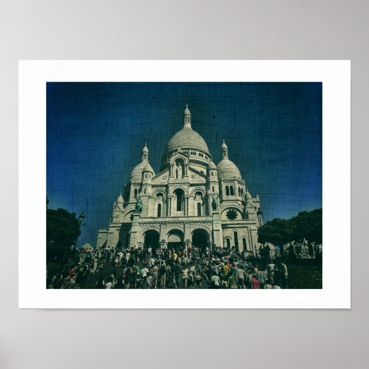 Sacré-Coeur Montmartre Canvas Poster Parijs (Voorkant)