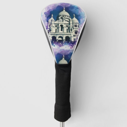 Sacré-Coeur Montmartre Parijs Architectuur Frankri Golfheadcover (Voorkant)