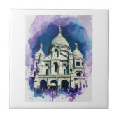 Sacré-Coeur Montmartre Parijs Architectuur Frankri Tegeltje (Voorkant)