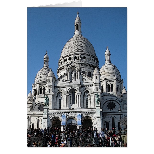 Sacré-Coeur, Montmartre, Parijs, Frankrijk (Voorkant)