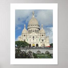 Sacre Coeur, Montmartre, Parijs, Frankrijk Poster