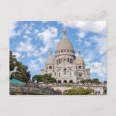 Sacre Coeur on Montmartre hill - Parijs, Frankrijk Briefkaart (Voorkant)