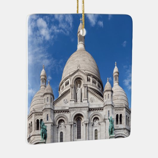Sacre Coeur on Montmartre hill - Parijs, Frankrijk Keramisch Ornament (Rechts)