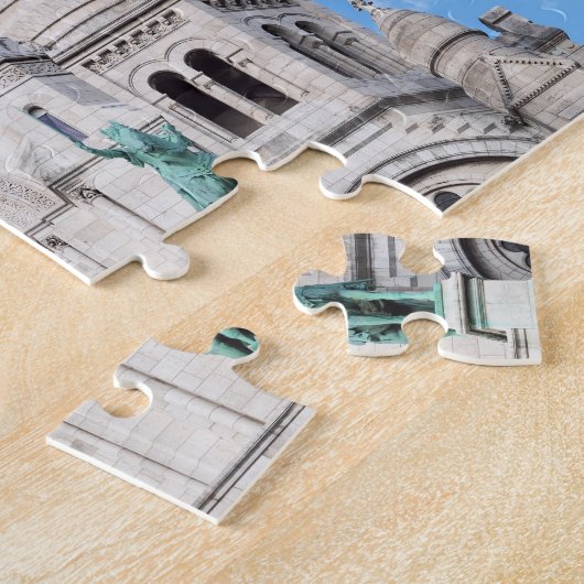 Sacre Coeur on Montmartre hill - Parijs, Frankrijk Legpuzzel (Zijkant)