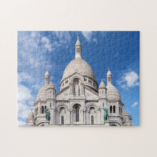 Sacre Coeur on Montmartre hill - Parijs, Frankrijk Legpuzzel (Horizontaal)