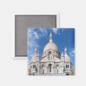 Sacre Coeur on Montmartre hill - Parijs, Frankrijk Magneet (Voorkant / Achterkant)