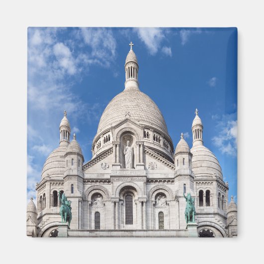 Sacre Coeur on Montmartre hill - Parijs, Frankrijk Magneet (Voorkant)