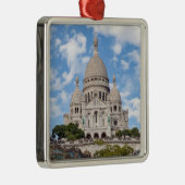 Sacre Coeur on Montmartre hill - Parijs, Frankrijk Metalen Ornament (Rechts)