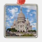 Sacre Coeur on Montmartre hill - Parijs, Frankrijk Metalen Ornament (Voorkant)