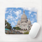 Sacre Coeur on Montmartre hill - Parijs, Frankrijk Muismat (Met muis)