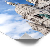 Sacre Coeur on Montmartre hill - Parijs, Frankrijk Poster (Hoek)