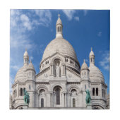 Sacre Coeur on Montmartre hill - Parijs, Frankrijk Tegeltje (Voorkant)