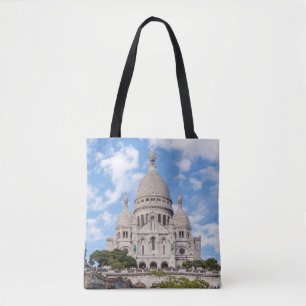 Sacre Coeur on Montmartre hill - Parijs, Frankrijk Tote Bag