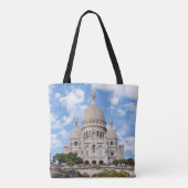 Sacre Coeur on Montmartre hill - Parijs, Frankrijk Tote Bag (Achterkant)