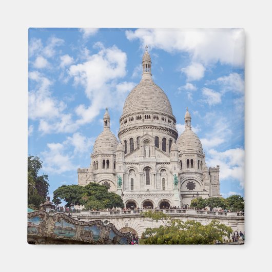 Sacre Coeur op de heuvel Montmartre - Parijs, Fran Magneet (Voorkant)