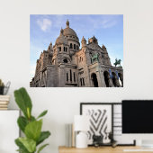 Sacre Coeur Sacred Heart Basilica Paris Frankrijk Poster (Thuiskantoor)