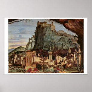 Sacre conversazione, details van de stad en het ka poster
