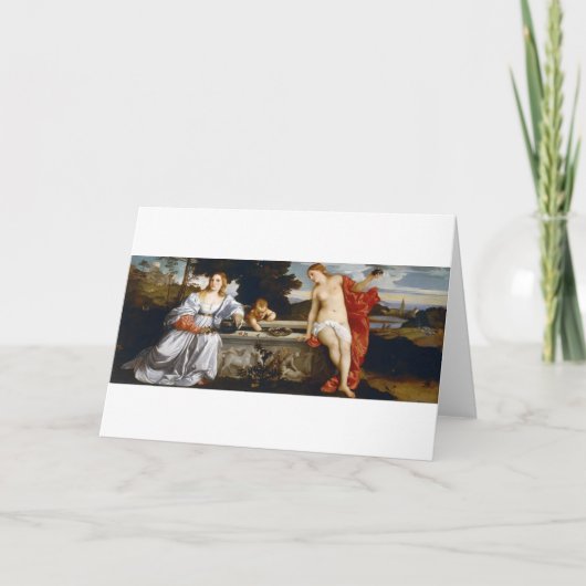 Sacred and Profane Love, Tiziano Vecelli, 1515 Kaart (Voorkant)