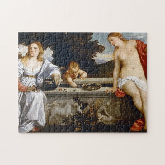 Sacred and Profane Love, Tiziano Vecelli, 1515 Legpuzzel (Horizontaal)