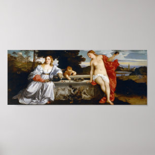 Sacred and Profane Love, Tiziano Vecelli, 1515 Poster