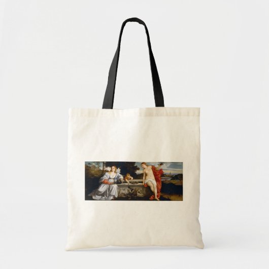 Sacred and Profane Love, Tiziano Vecelli, 1515 Tote Bag (Voorkant)