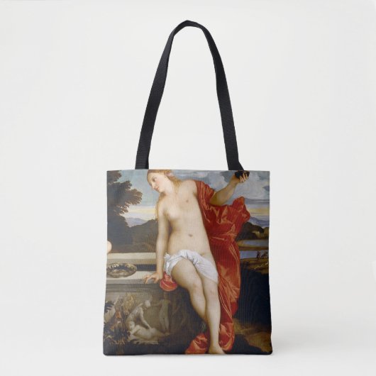 Sacred and Profane Love, Tiziano Vecelli, 1515 Tote Bag (Voorkant)