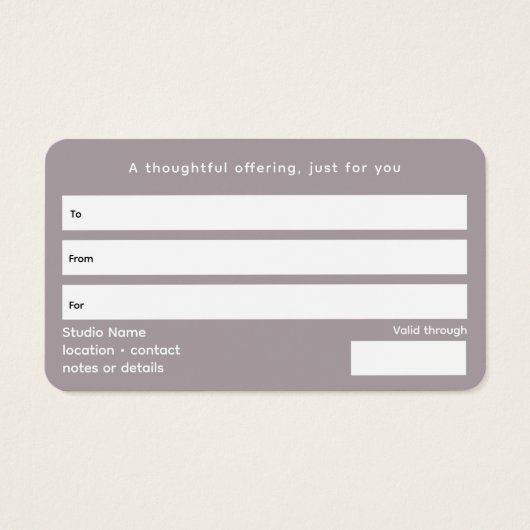 Sacred Axis | Third Eye Design Visitekaartje (Achterkant)