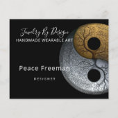 Sacred Balance | Yin Yang-symbool Flyer (Achterkant)