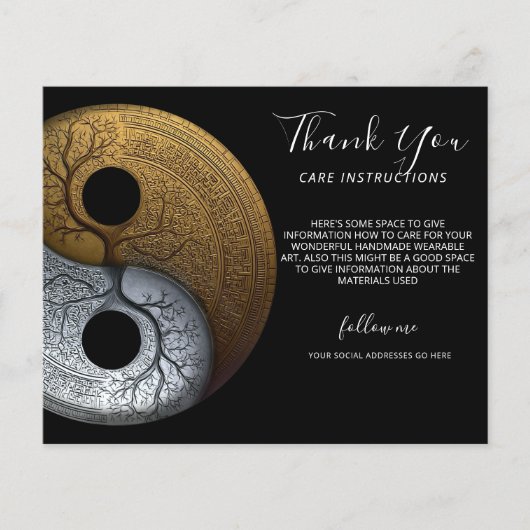 Sacred Balance | Yin Yang-symbool Flyer (Voorkant)