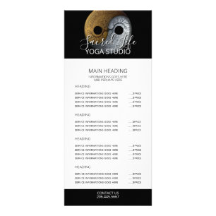 Sacred Balance Yin Yang-symbool Reclamekaart