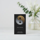 Sacred Balance | Yin Yang-symbool Visitekaartje (Staand voorkant)