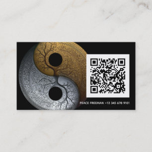 Sacred Balance   Yin Yang-symbool Visitekaartje