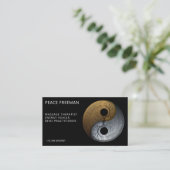 Sacred Balance | Yin Yang-symbool Visitekaartje (Staand voorkant)