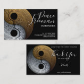 Sacred Balance | Yin Yang-symbool Visitekaartje (Voorkant / Achterkant)