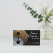 Sacred Balance | Yin Yang-symbool Visitekaartje (Staand voorkant)