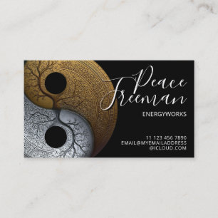Sacred Balance Yin Yang-symbool Visitekaartje
