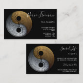 Sacred Balance | Yin Yang-symbool Visitekaartje (Voorkant / Achterkant)