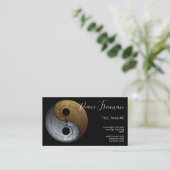 Sacred Balance | Yin Yang-symbool Visitekaartje (Staand voorkant)