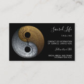 Sacred Balance | Yin Yang-symbool Visitekaartje (Achterkant)