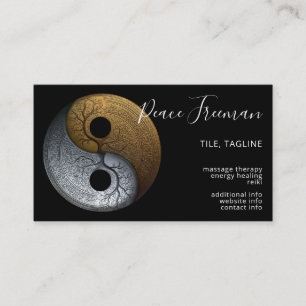 Sacred Balance Yin Yang-symbool Visitekaartje