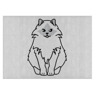 Sacred Birman Cat Cartoon Snijplank