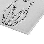 Sacred Birman Cat Cartoon Snijplank (Hoek)