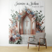 Sacred Bloom: A Moment of Grace Wedding Backdrop Wandkleed (In situ)