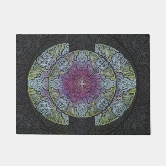 Sacred Bloom Mandala Deurmat (Voorkant)
